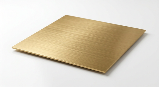 真鍮 C2801 板材 t2.0 HL（ヘアライン） 1m×1m｜参考最安単価：34,800円～（ASK・送料別・納期1〜2ヶ月）